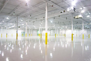 Cleveland commercial painting epoxy floor, ceiling and columns