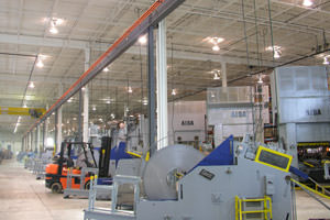 Detroit MI repainting of equipment in an industrial factory