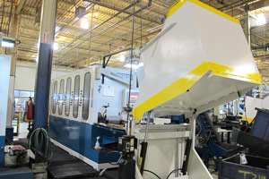 painted equipment in a Farmington Hills factory