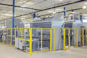 painted machinery in a factory in Toledo, Ohio