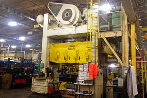 repainted manufacturing equipment in a Grand Rapids plant