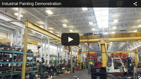 Troy, Michigan industrial painting demonstration video