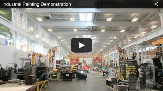 Grand Rapids, Michigan industrial painting demonstration video